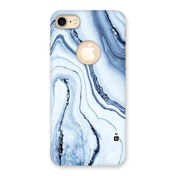 Cool Marble Art Back Case for iPhone 7 Logo Cut