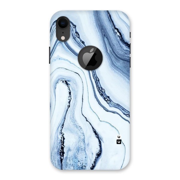 Cool Marble Art Back Case for iPhone XR Logo Cut