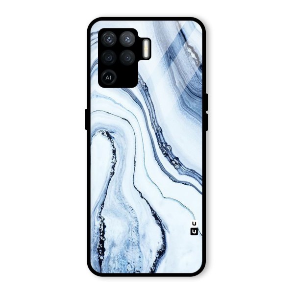 Cool Marble Art Glass Back Case for Oppo F19 Pro