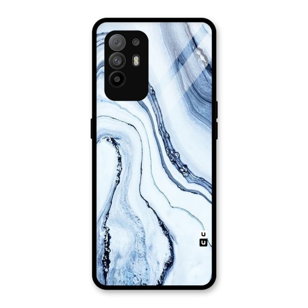 Cool Marble Art Glass Back Case for Oppo F19 Pro Plus 5G
