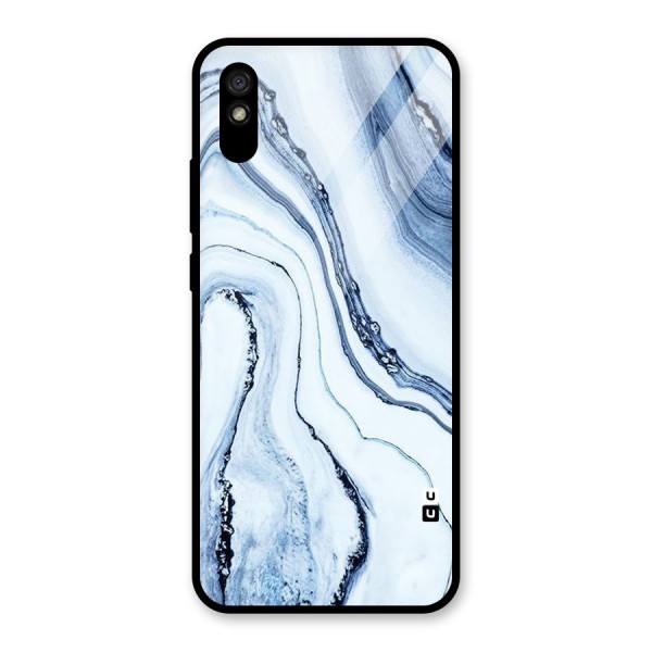 Cool Marble Art Glass Back Case for Redmi 9A