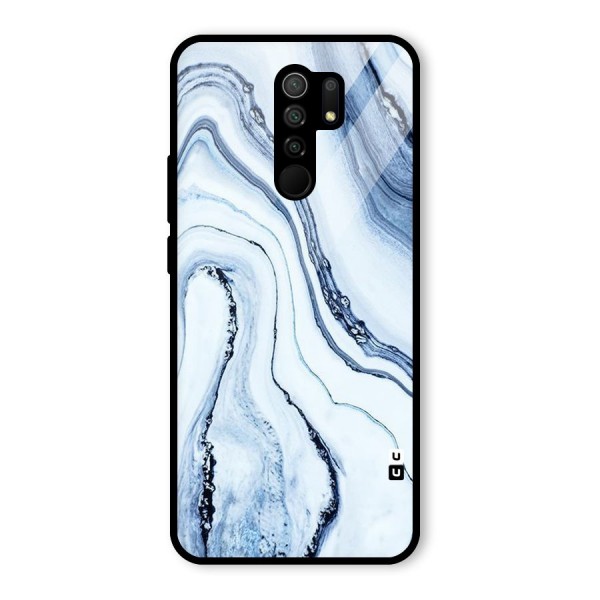 Cool Marble Art Glass Back Case for Redmi 9 Prime