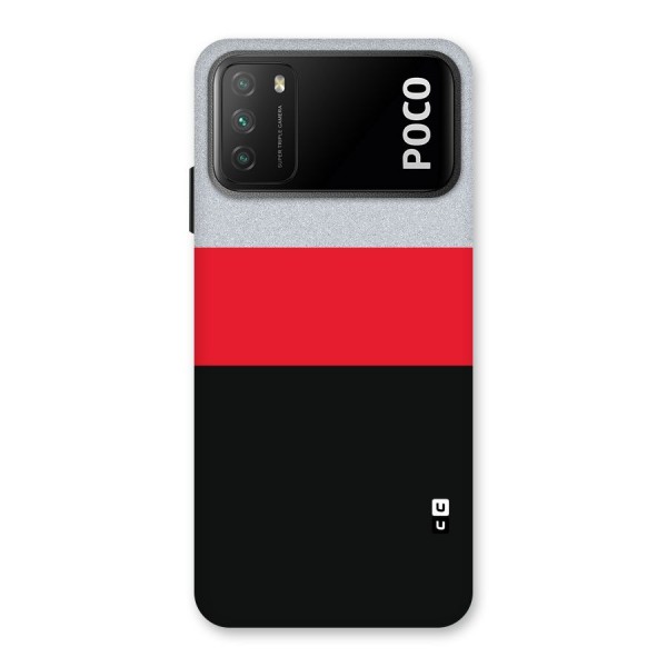 Cool Melange Stripe Back Case for Poco M3