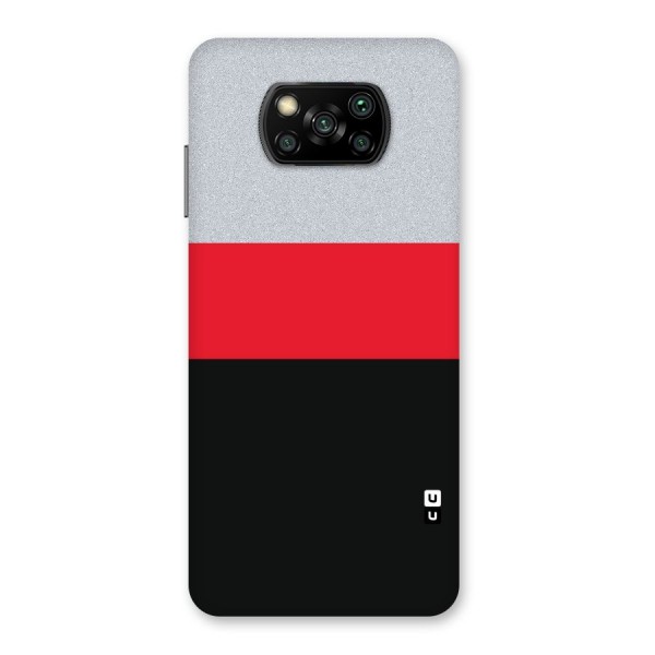 Cool Melange Stripe Back Case for Poco X3