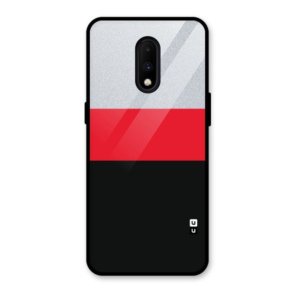 Cool Melange Stripe Glass Back Case for OnePlus 7