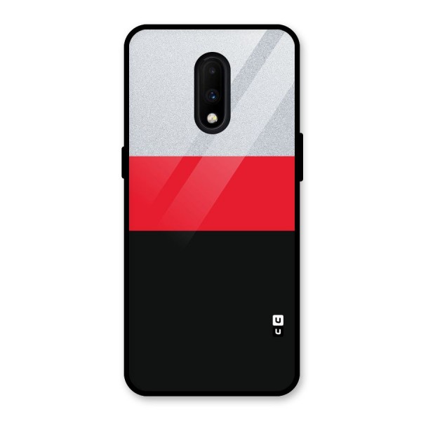 Cool Melange Stripe Glass Back Case for OnePlus 7