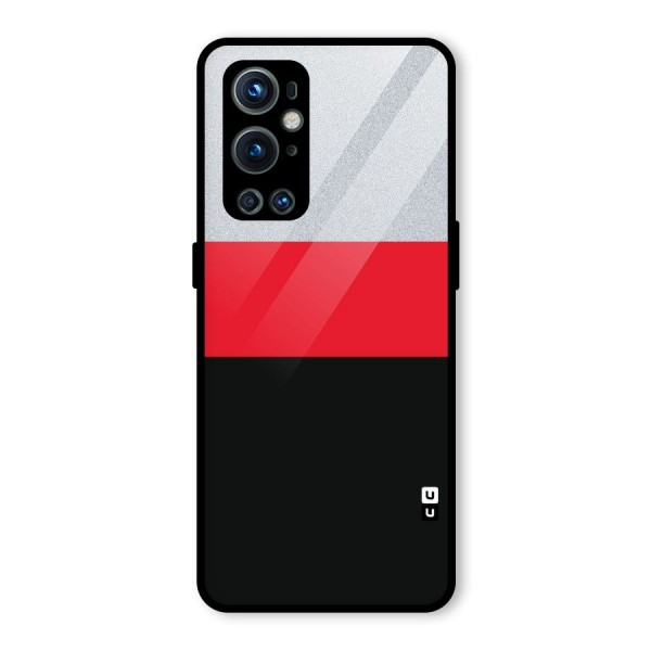 Cool Melange Stripe Glass Back Case for OnePlus 9 Pro