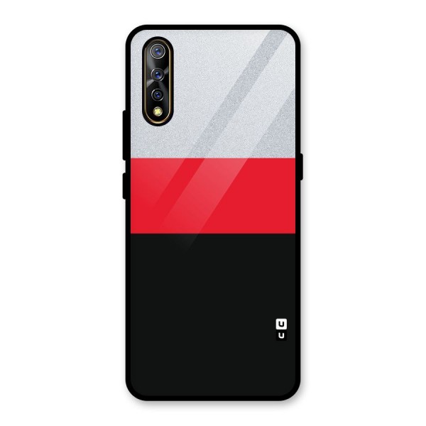 Cool Melange Stripe Glass Back Case for Vivo S1