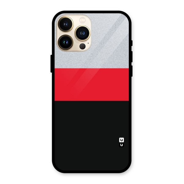 Cool Melange Stripe Glass Back Case for iPhone 13 Pro Max