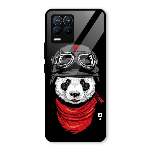 Cool Panda Soldier Art Glass Back Case for Realme 8 Pro