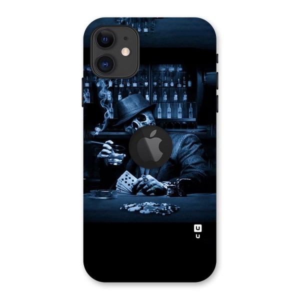 Cool Skull Cards Back Case for iPhone 11 Logo Cut