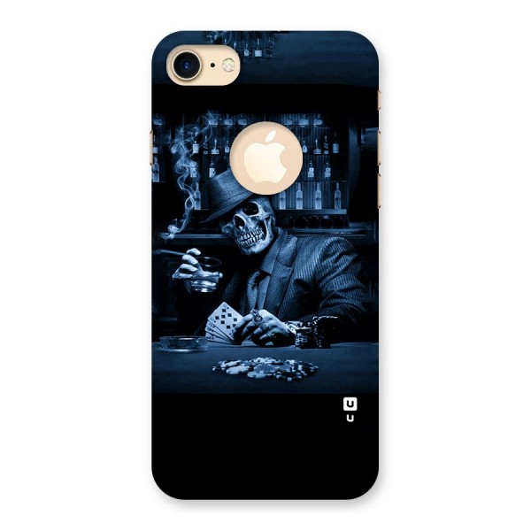 Cool Skull Cards Back Case for iPhone 7 Logo Cut