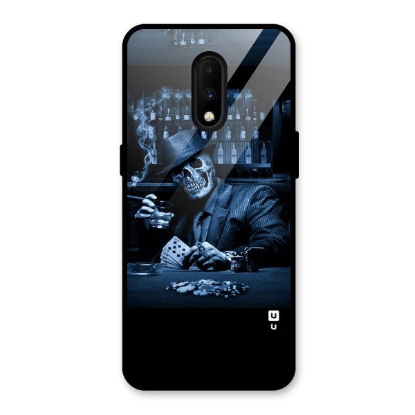 Cool Skull Cards Glass Back Case for OnePlus 7