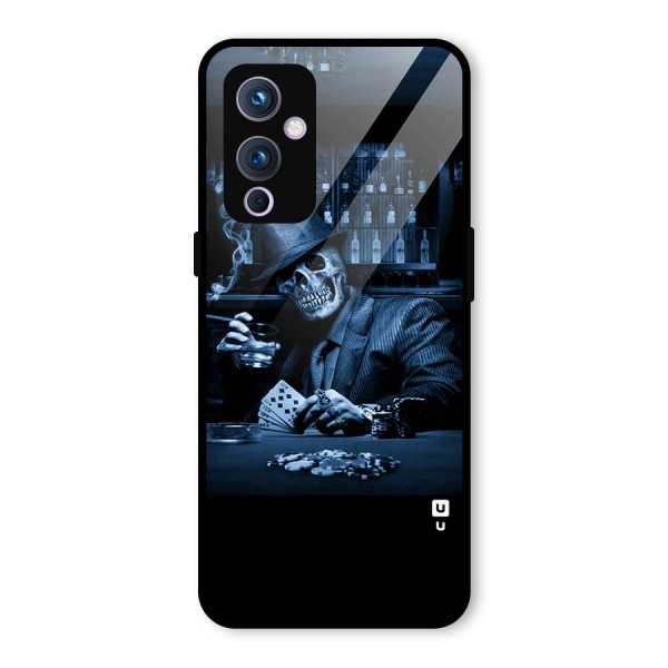 Cool Skull Cards Glass Back Case for OnePlus 9