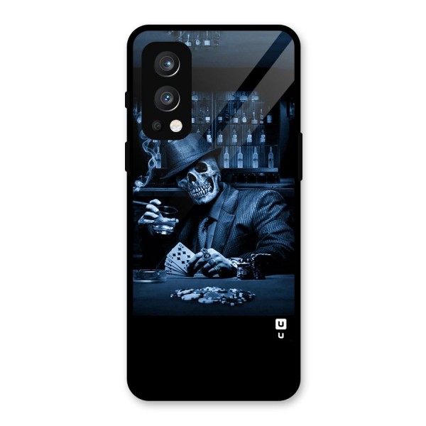 Cool Skull Cards Glass Back Case for OnePlus Nord 2 5G
