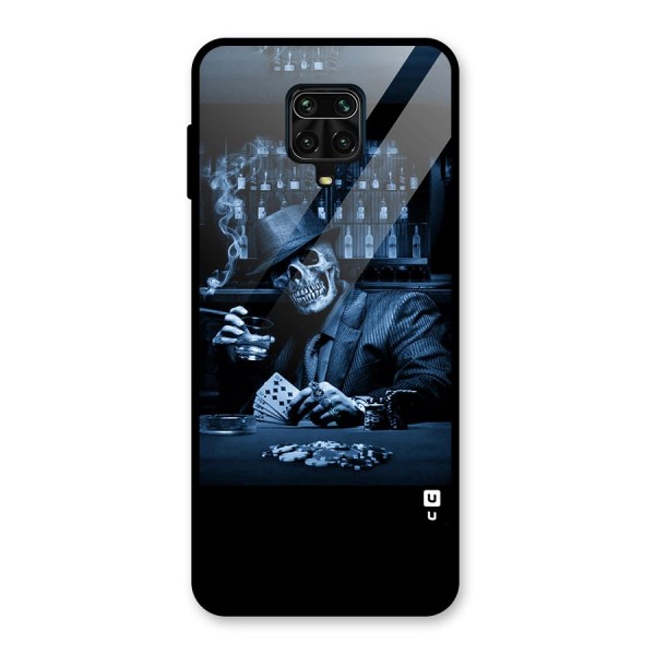 Cool Skull Cards Glass Back Case for Redmi Note 9 Pro Max