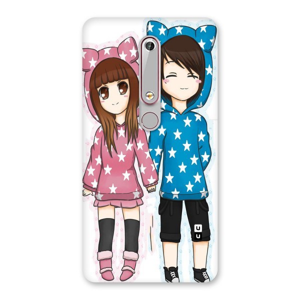 Couple In Stars Back Case for Nokia 6.1