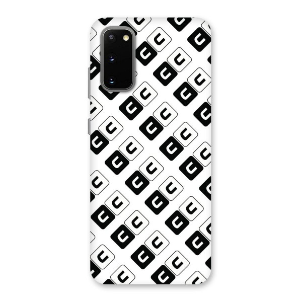 CoversCart Diagonal Banner Back Case for Galaxy S20