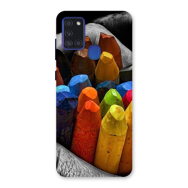 Crayons Beautiful Back Case for Galaxy A21s