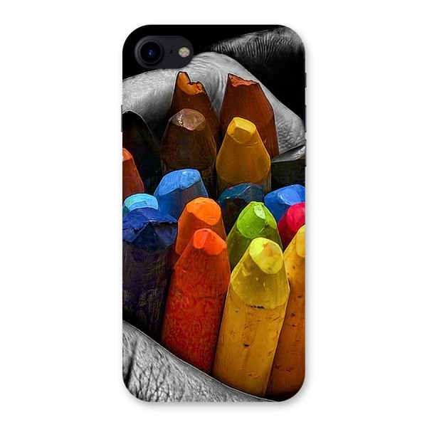 Crayons Beautiful Back Case for iPhone SE 2020