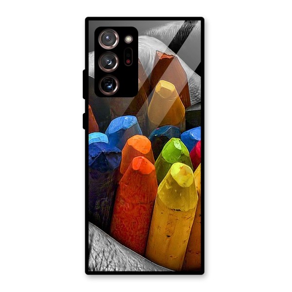 Crayons Beautiful Glass Back Case for Galaxy Note 20 Ultra
