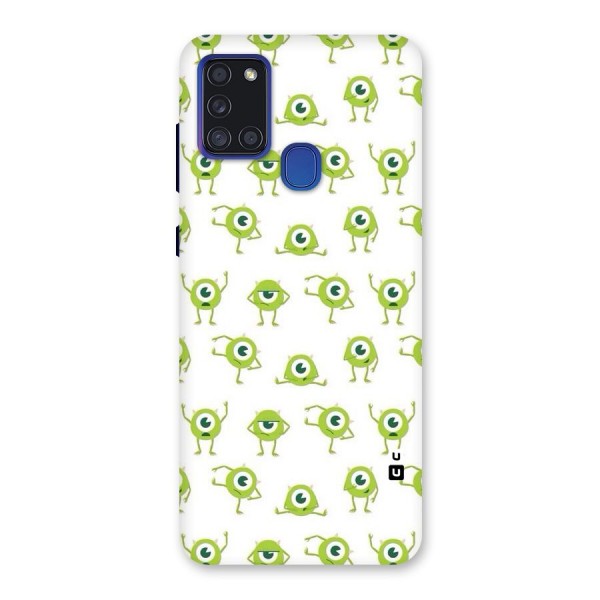 Crazy Green Maniac Back Case for Galaxy A21s