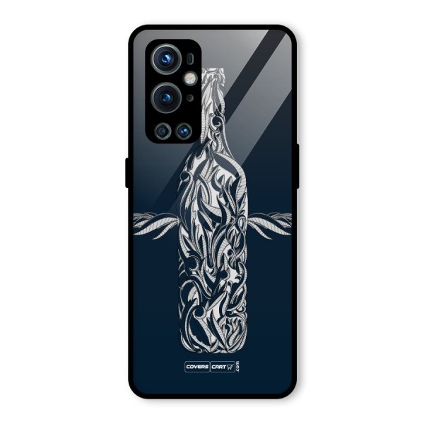 Creative Bottle Glass Back Case for OnePlus 9 Pro