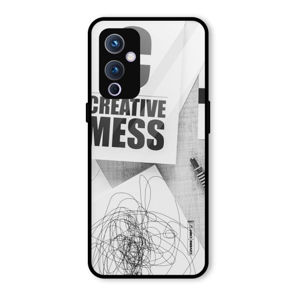Creative Mess Glass Back Case for OnePlus 9