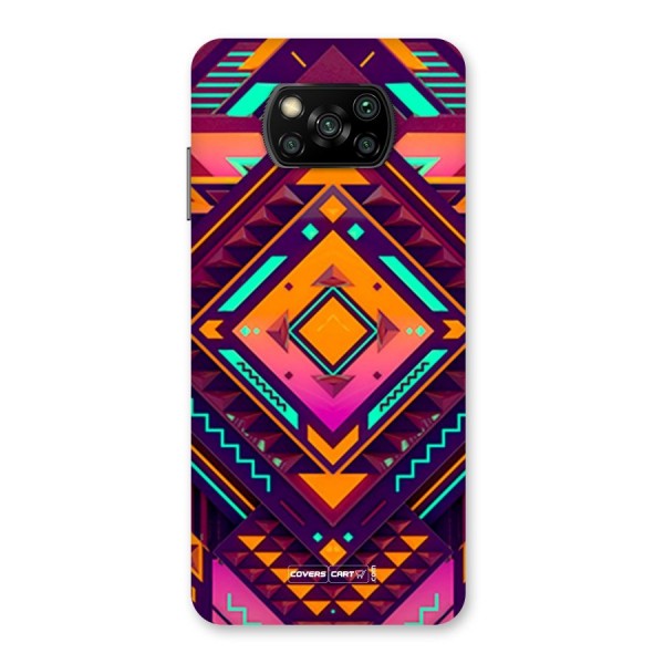 Creative Rhombus Back Case for Poco X3