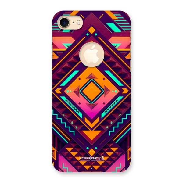 Creative Rhombus Back Case for iPhone 7 Logo Cut