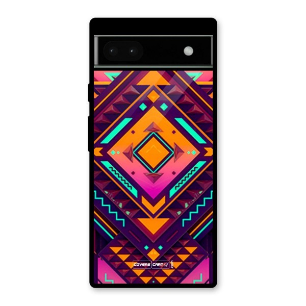 Creative Rhombus Glass Back Case for Google Pixel 6a