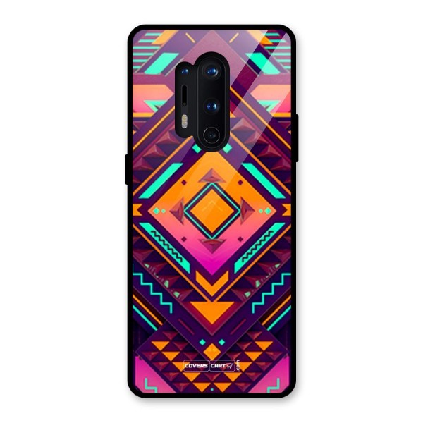 Creative Rhombus Glass Back Case for OnePlus 8 Pro