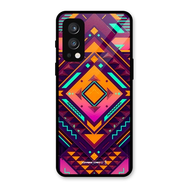 Creative Rhombus Glass Back Case for OnePlus Nord 2 5G
