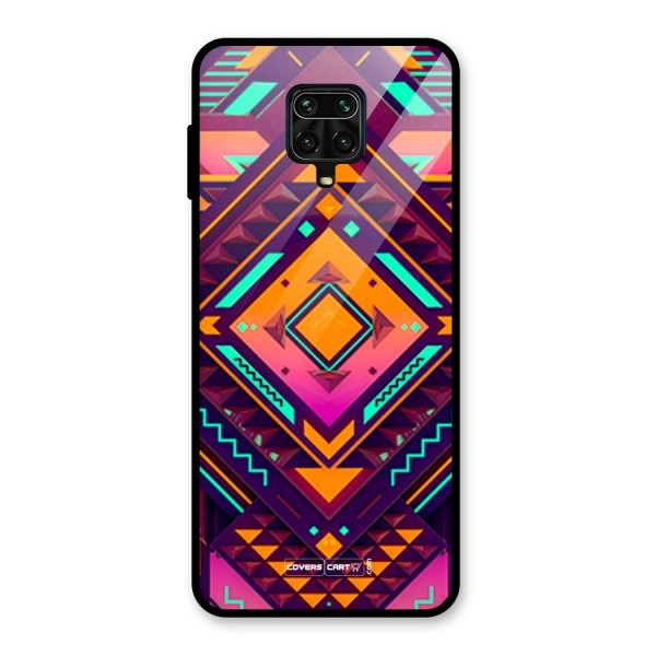 Creative Rhombus Glass Back Case for Redmi Note 9 Pro Max