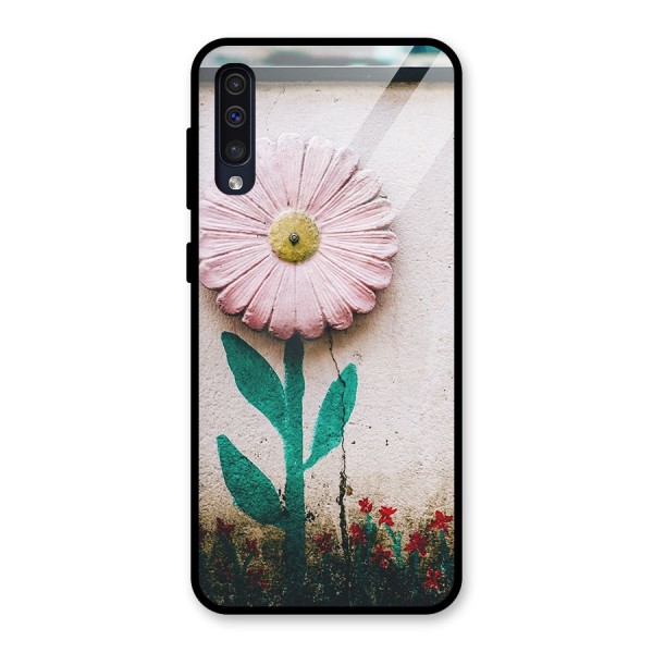 Creativity Flower Glass Back Case for Galaxy A50