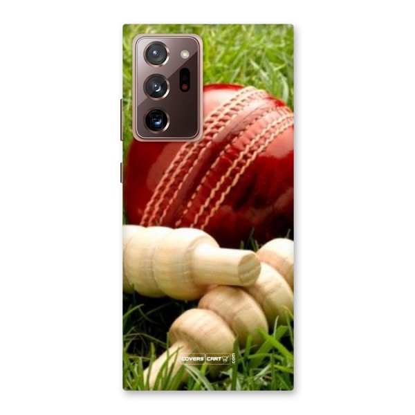 Cricket Ball and Stumps Back Case for Galaxy Note 20 Ultra