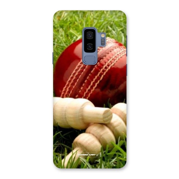 Cricket Ball and Stumps Back Case for Galaxy S9 Plus