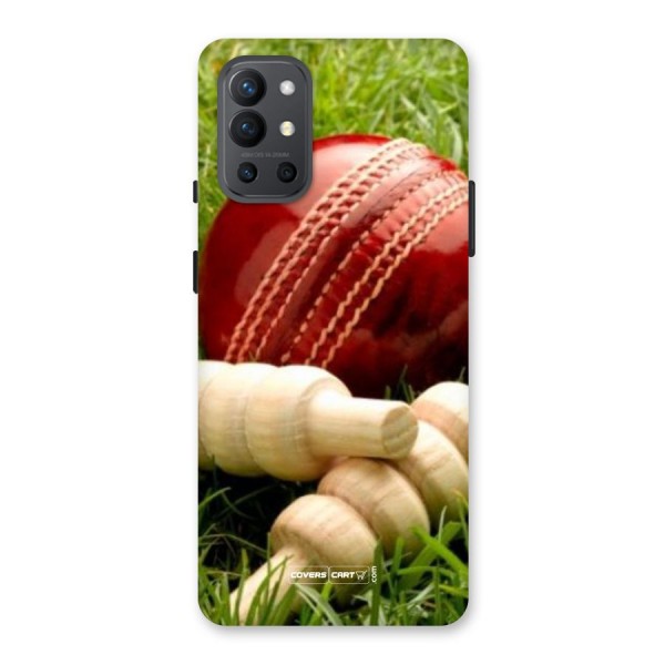 Cricket Ball and Stumps Back Case for OnePlus 9R