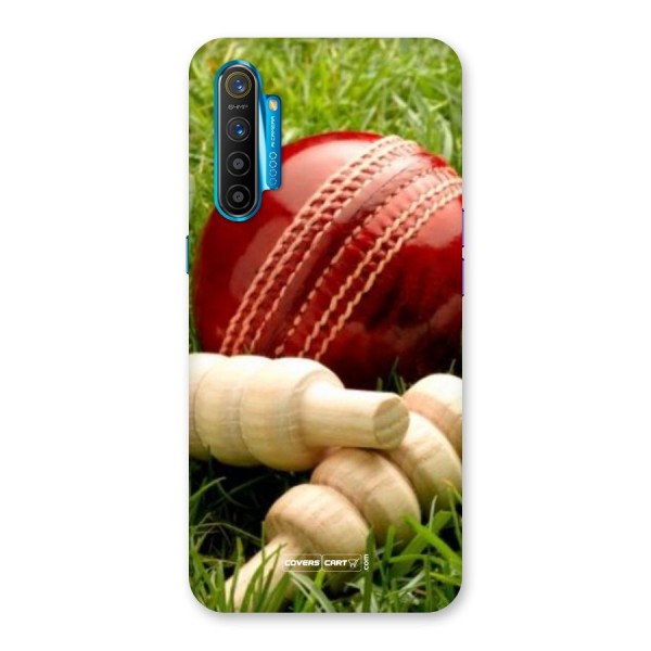 Cricket Ball and Stumps Back Case for Realme XT