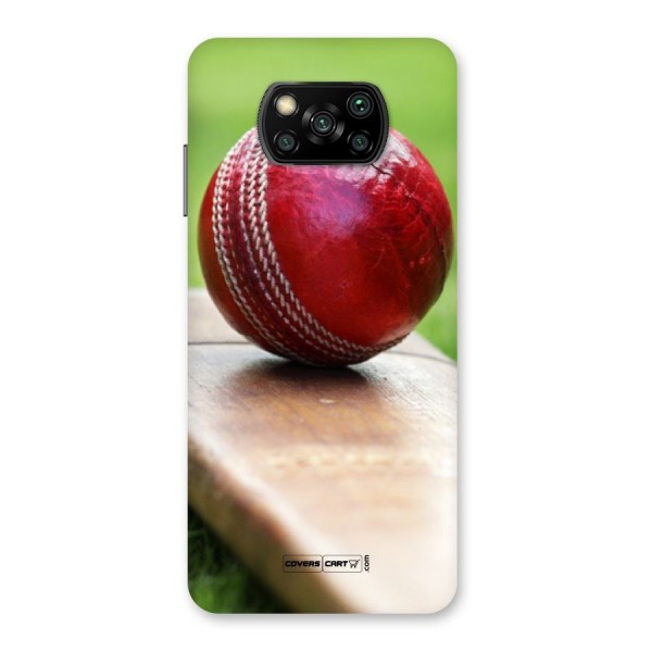 Cricket Bat Ball Back Case for Poco X3