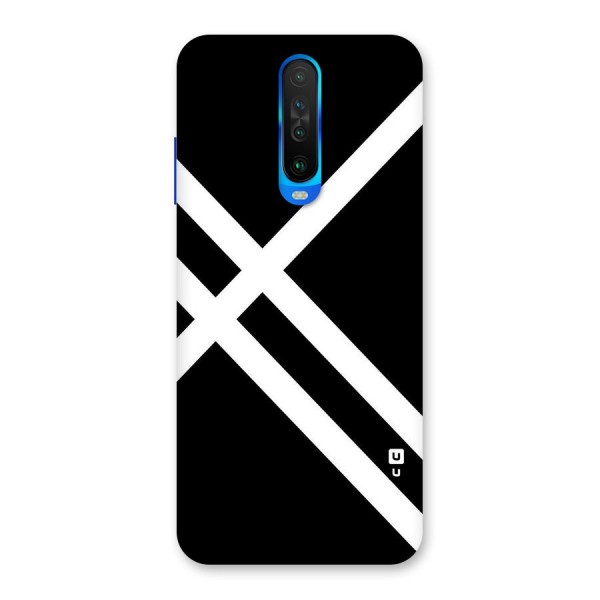 CrissCross Lines Back Case for Poco X2