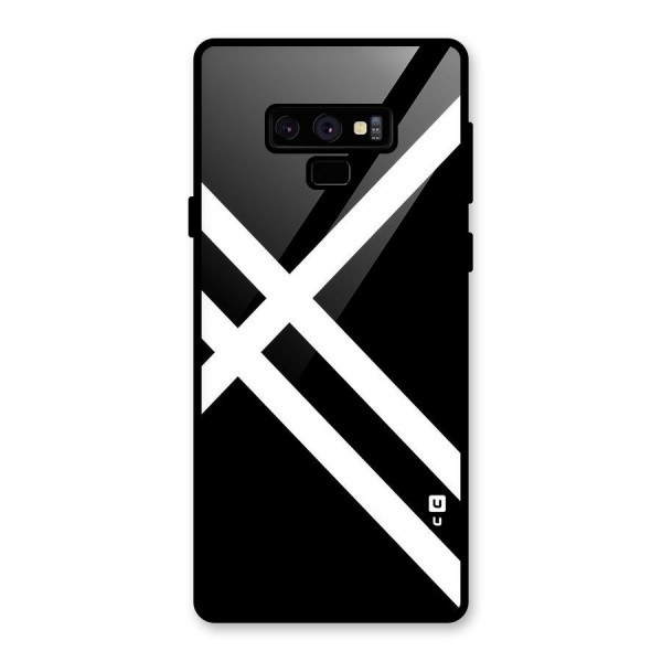 CrissCross Lines Glass Back Case for Galaxy Note 9