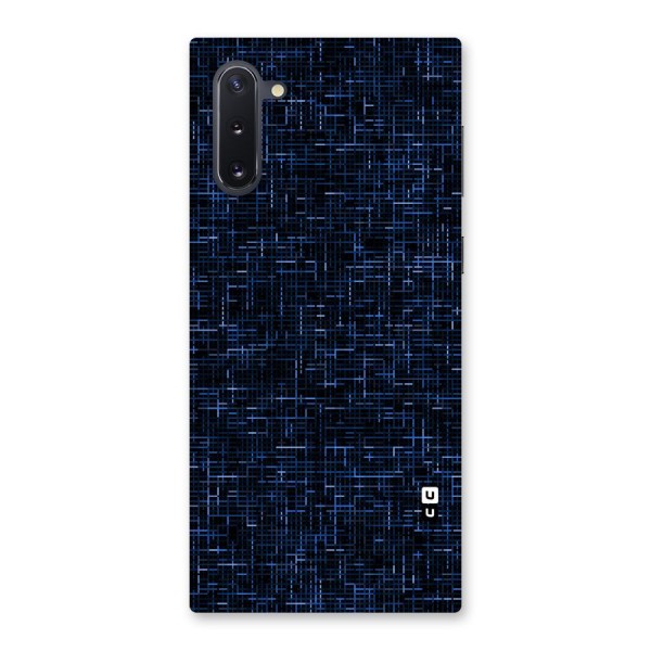 Criss Cross Blue Pattern Back Case for Galaxy Note 10