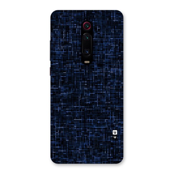 Criss Cross Blue Pattern Back Case for Redmi K20 Pro