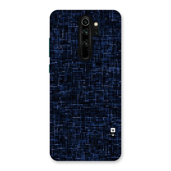 Criss Cross Blue Pattern Back Case for Redmi Note 8 Pro