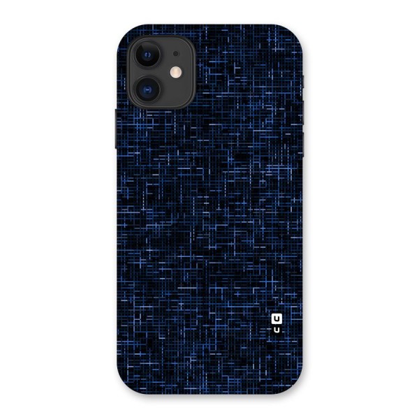 Criss Cross Blue Pattern Back Case for iPhone 11