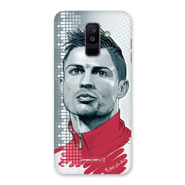 Cristiano Ronaldo Sketch Back Case for Galaxy A6 Plus