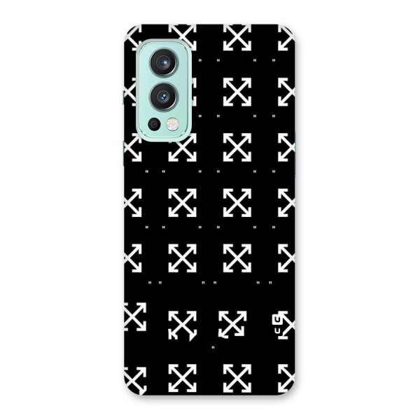 Cross Arrow Black Back Case for OnePlus Nord 2 5G