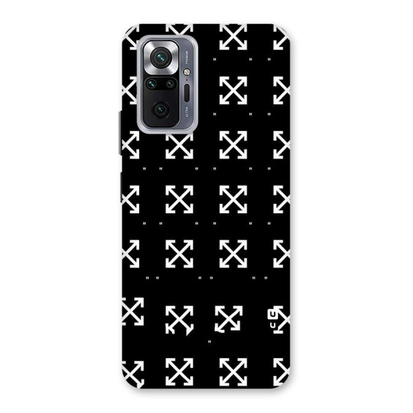 Cross Arrow Black Back Case for Redmi Note 10 Pro