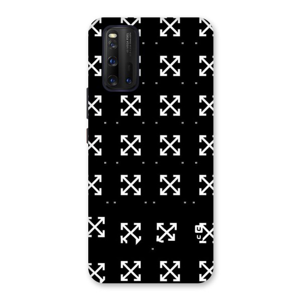 Cross Arrow Black Back Case for Vivo iQOO 3